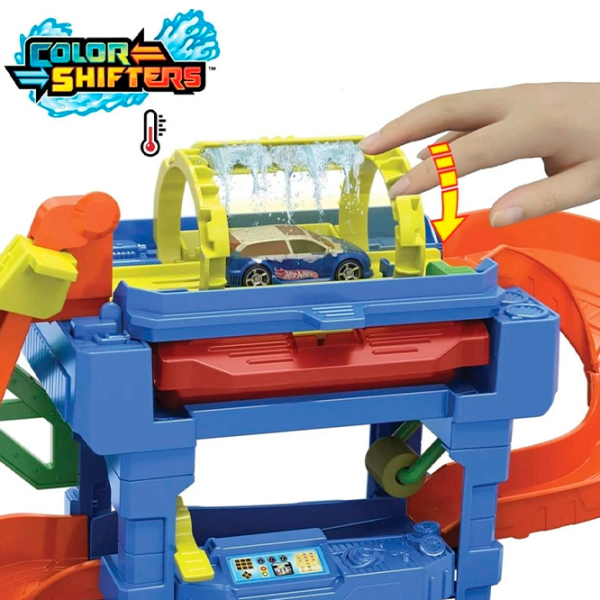 Авто-треки Hot Wheels City Tunnel Twist Car Wash & Color Shifters Vehicle HTN80 Разноцветный  photo 2