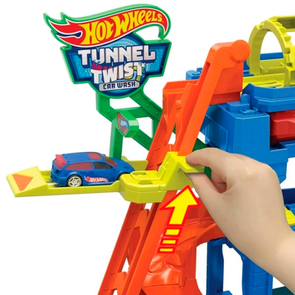 Авто-треки Hot Wheels City Tunnel Twist Car Wash & Color Shifters Vehicle HTN80 Разноцветный  photo 4