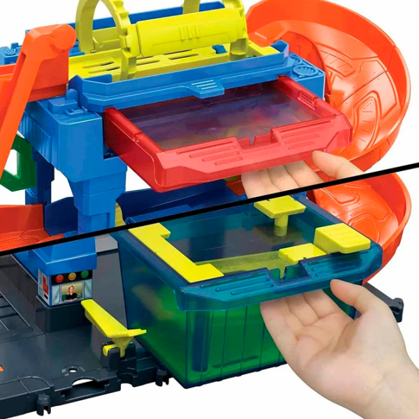Авто-треки Hot Wheels City Tunnel Twist Car Wash & Color Shifters Vehicle HTN80 Разноцветный  photo 8