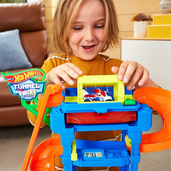 Авто-треки Hot Wheels City Tunnel Twist Car Wash & Color Shifters Vehicle HTN80 Разноцветный  photo 10