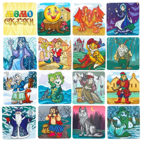 Joc educativ Fun Games Memo Fairy Tales Dezvoltare, 3+ photo 2