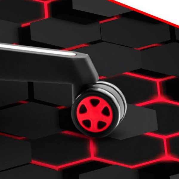 Covoraș pentru scaune gaming Huzaro FloorMat 2.0 Black Red  photo 4