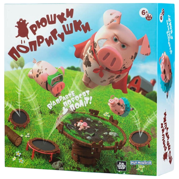 Joc de masă Fun Games Pigs on Trampolines Strategie, 6+ photo 1