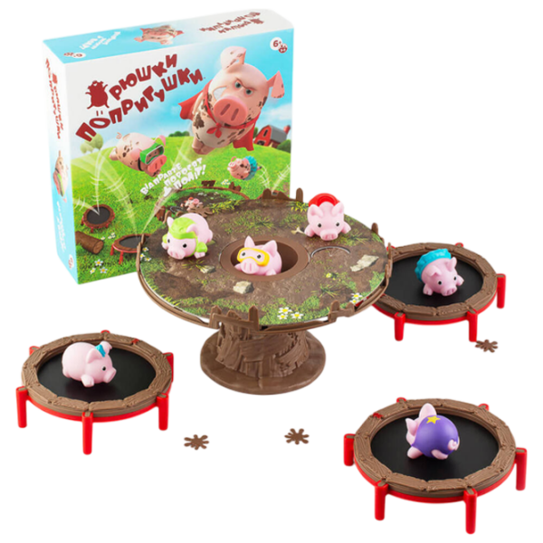 Joc de masă Fun Games Pigs on Trampolines Strategie, 6+ photo 2