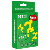 Joc de masă SunSet Fakts or Fakes Pentru petreceri, 18+
