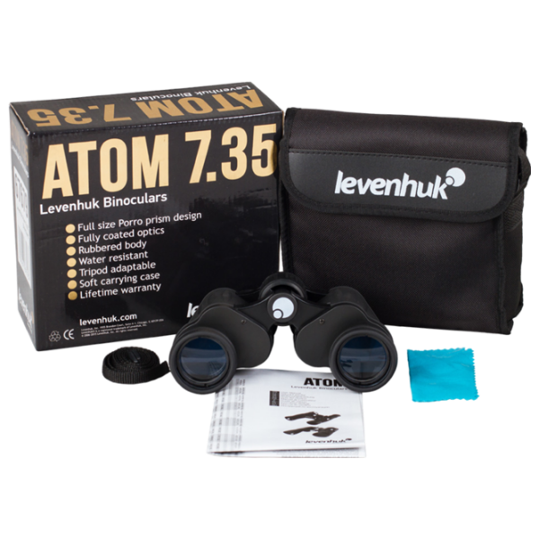 Бинокль Levenhuk Atom 7x35 Черный  photo 2