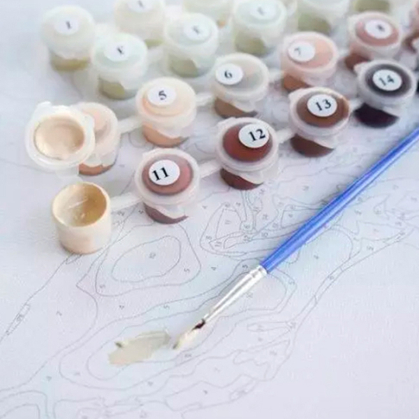 Pictură pe numere BrushMe Dispоziție de Anul Nou BS52506 50 x 40 cm, Pânză photo 4