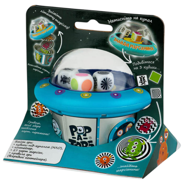 Joc de masă Fun Games Pop-A-Tops: Match a Martian pentru companii, 6+ photo 2