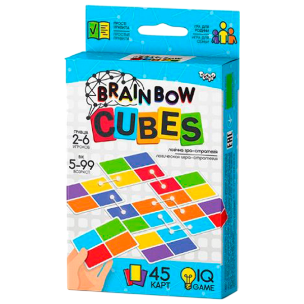 Настольная игра Danko Toys Brainbow Cubes Логическая игра, 5+ photo 1
