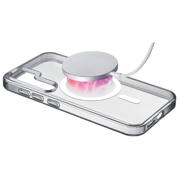 Чехол для смартфона Samsung Galaxy S25 Plus 5G (Gloss Mag) White Прозрачный Cellularline, ТПУ, MagSafe Back