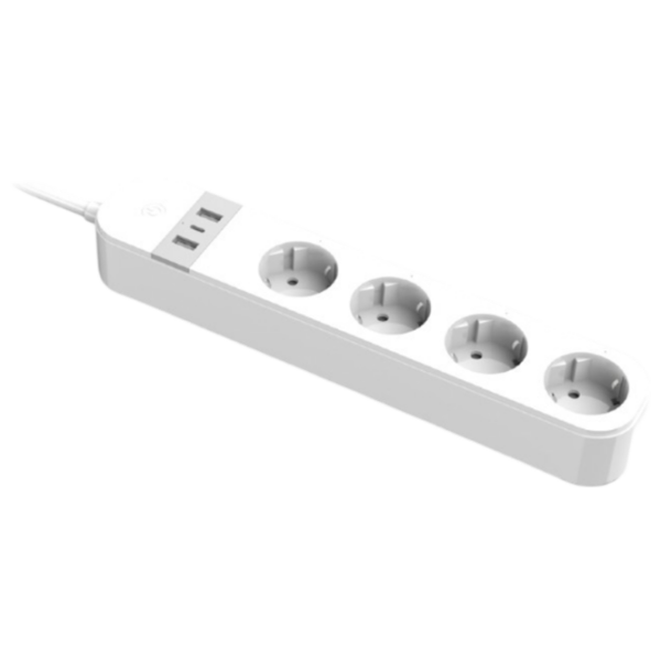 Удлинитель Gembird TSL-PS-S4U-01-W 1.5 м Белый  photo 4