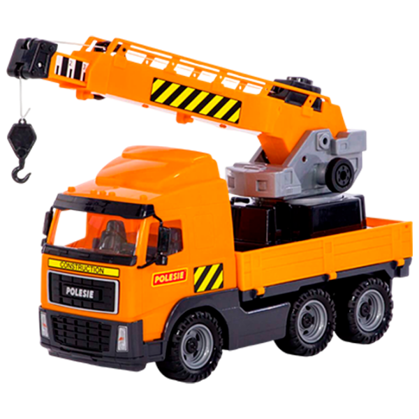 Грузовик Polеsie PowerTruck crane truck 8824
Желтый
Оранжевый