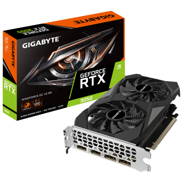 Placă video Gigabyte GeForce RTX 3050 WindForce OC V2 6 GB PCI Express 4.0 photo 7