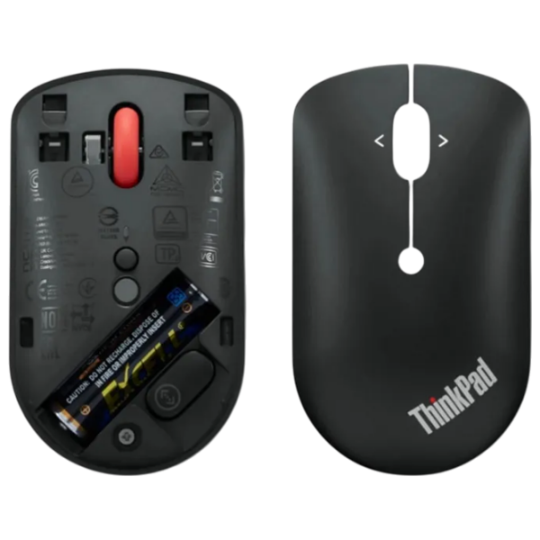 Mouse Lenovo ThinkPad Compact Black Fără fir, 2400 dpi photo 5