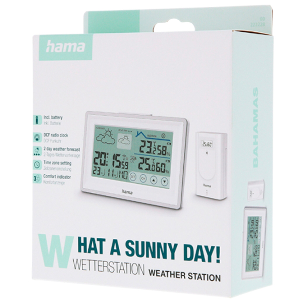 Stație meteorologică Hama Bahamas White  photo 3