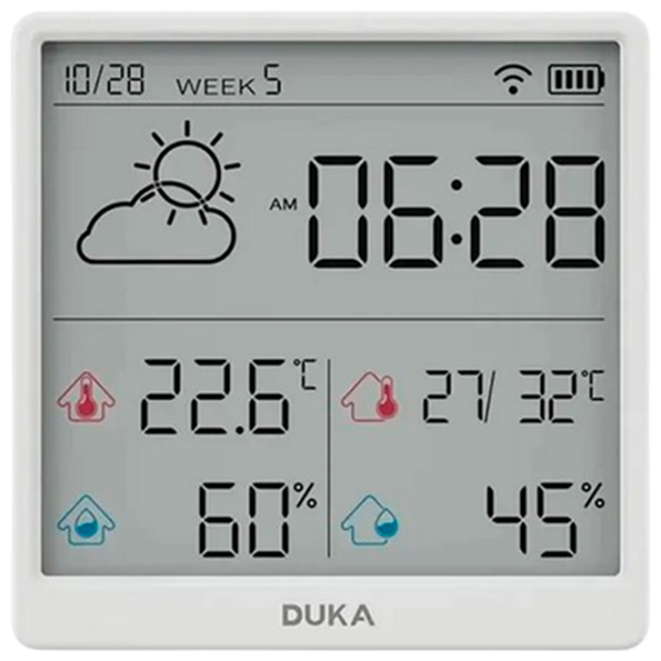 Stație meteorologică Xiaomi Duka TH3 White  photo 1