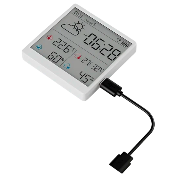 Stație meteorologică Xiaomi Duka TH3 White  photo 2