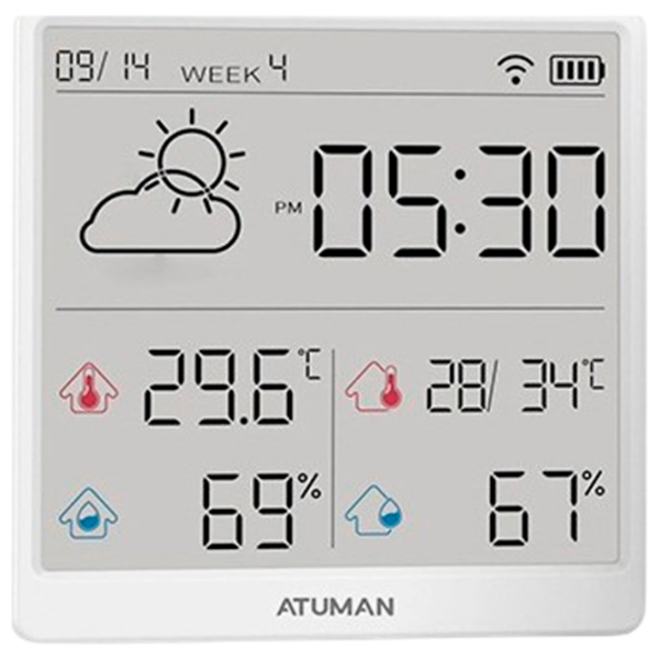 Stație meteorologică Xiaomi Duka TH3 White  photo 3
