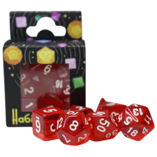 Joc de masă Games 7 Days Elvish Translucent Set de cuburi, 3+ photo 1