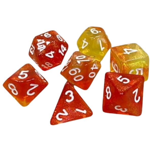 Joc de masă Games 7 Days Double Glitter 7 Dice Set de cuburi, 3+