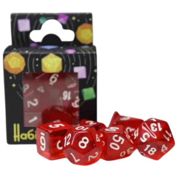 Joc de masă Games 7 Days Transparent 7 Dice Set de cuburi, 3+ photo 1
