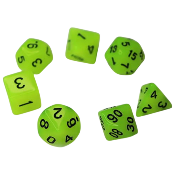 Joc de masă Games 7 Days Glow in the dark Set de cuburi, 3+ photo 2