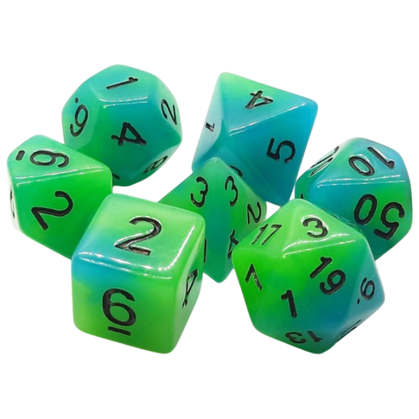 Joc de masă Games 7 Days Double Color Glow Set de cuburi, 3+ photo 1