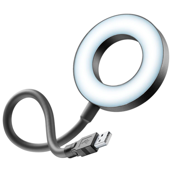 Lampă Cellularline USB Led Ring Light Black USB photo 1