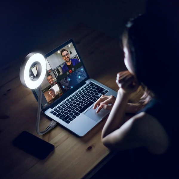 Lampă Cellularline USB Led Ring Light Black USB photo 3