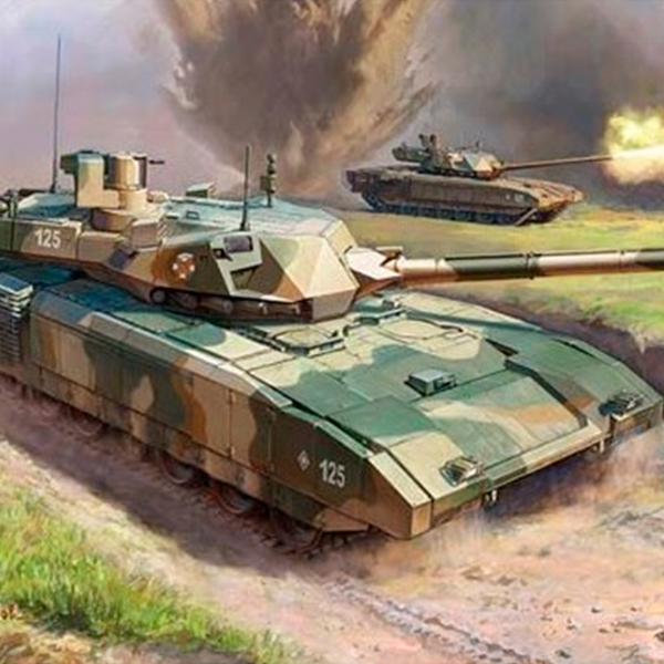 Tanc de luptă Zvezda T-14 Armata 4600327050564 Gray  photo 6