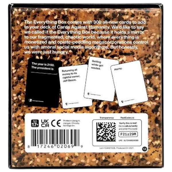 Joc de masă Cards Against Humanity Everything Box Carti de joc, 17+ photo 3