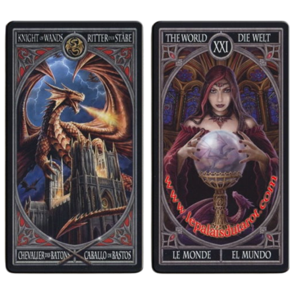 Joc de masă Fournier Gothic Tarot by Anne Stokes Cărți de tarot, 18+ photo 5