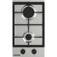 Plită încorporabilă pe gaz Wolser WL-BRD 6202 Inox Inox, Gratare: Fontă