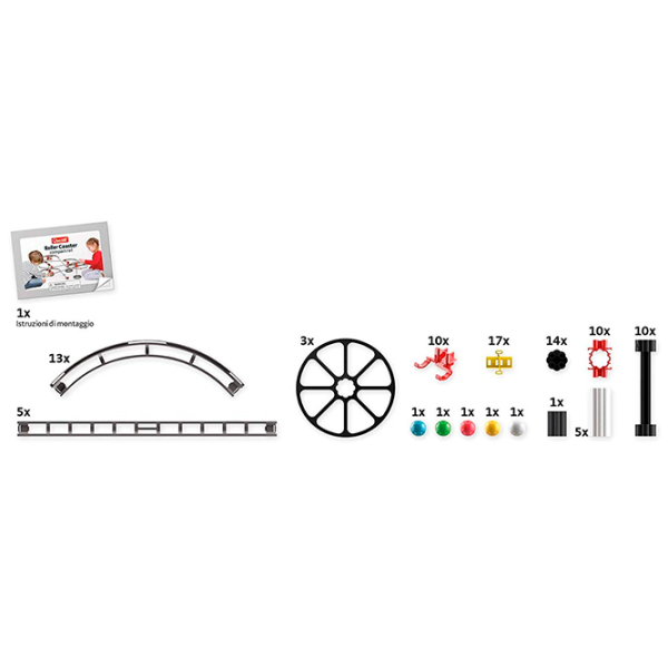 Pistă pentru bile Quercetti Roller Coaster Compact Rail 6429
Yellow
Gray  photo 2
