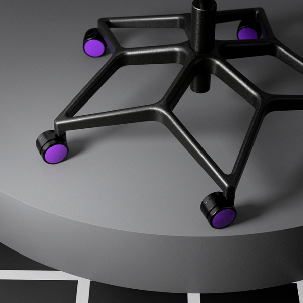 Scaun Gaming Ikea Styrspel 5593043 Purple Black  photo 3