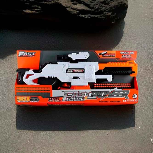Бластер Essa Toys 1226080 Белый патронный, Стрел, 8+ photo 5