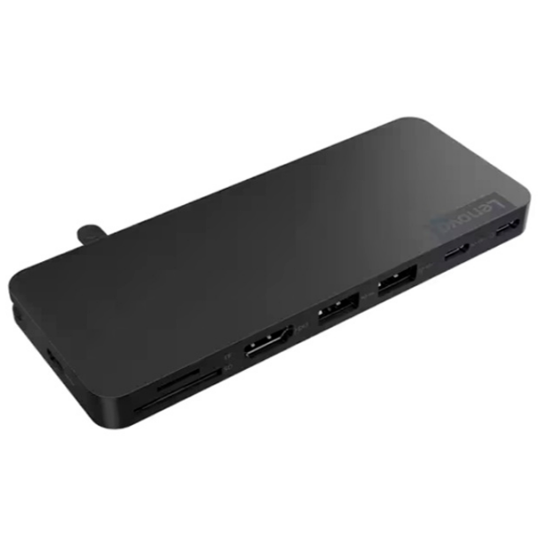 Adaptor Hub Lenovo Slim Travel Dock Black USB Type-C photo 5