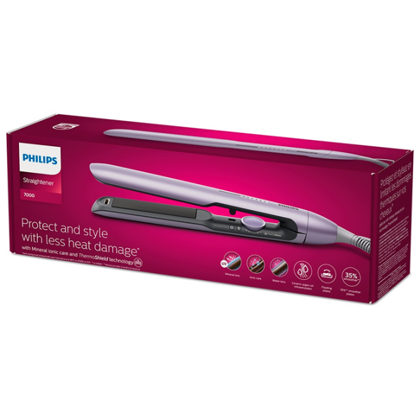 Placă de îndreptat părul Philips BHS742/00 Purple De ondulat / Ceramică / 230 °C photo 3