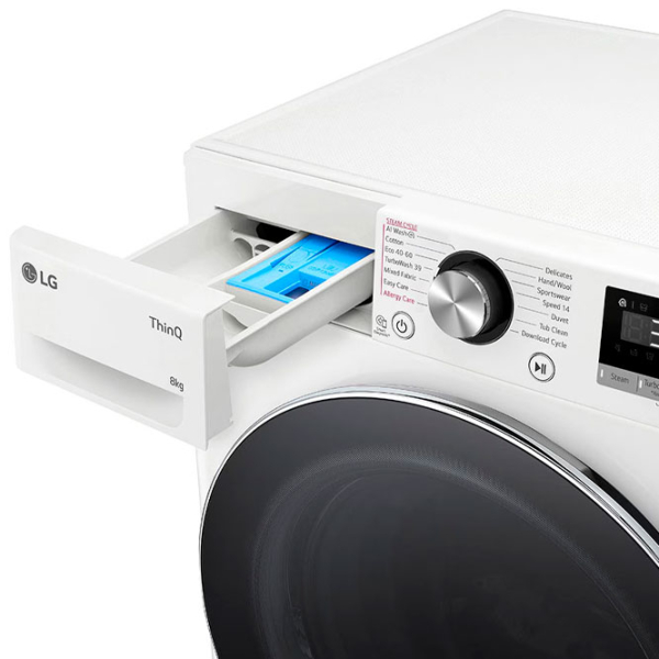 Mașină de spălat LG F2WR708S3W White 8 kg, 1200 rpm, A photo 12