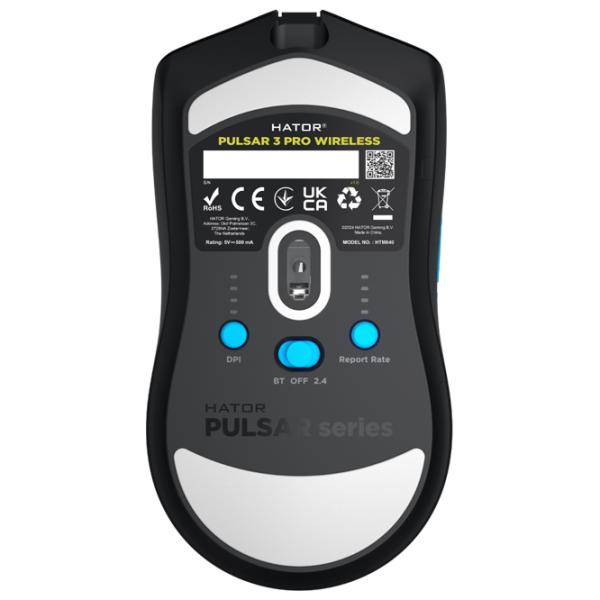 Мышь Hator Pulsar 3 PRO Wireless Черный Беспроводные / 30000 dpi photo 5