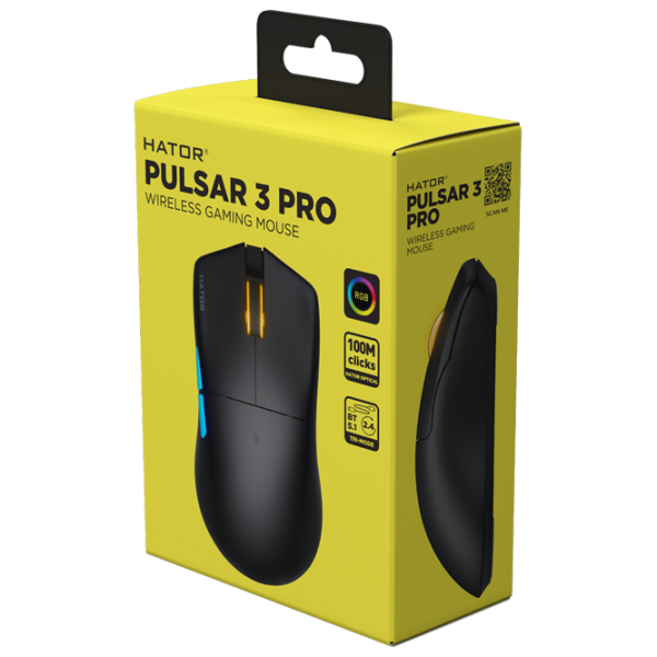 Мышь Hator Pulsar 3 PRO Wireless Черный Беспроводные / 30000 dpi photo 6