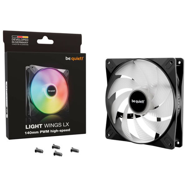 Ventilator de carcasă Be quiet! Light Wings LX Black  photo 5