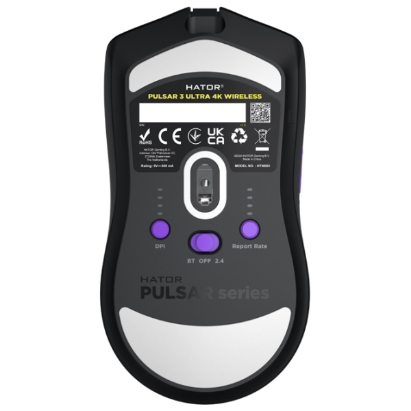 Mouse Hator Pulsar 3 ULTRA 8K+4K wireless Black Fără fir / 30000 dpi photo 5
