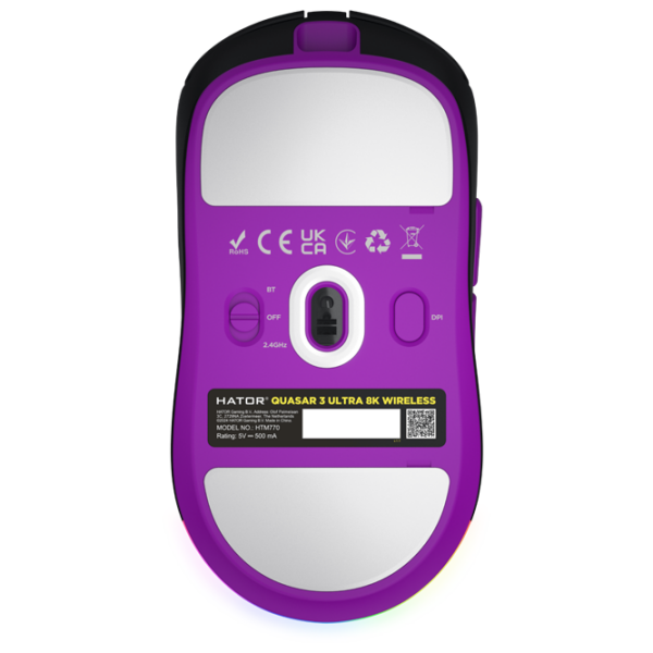 Mouse Hator Quasar 3 ULTRA 8K wireless Black Fără fir / 30000 dpi photo 5