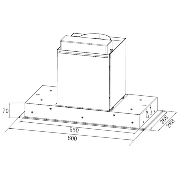 Вытяжка Hansa OMP6523BGPLH Черный 60 см, Рециркуляция, 930 м³/ч photo 5