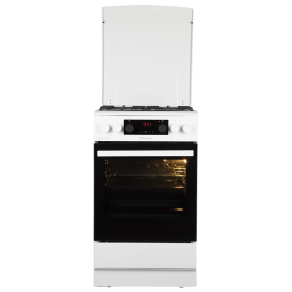 Плита Hansa FCMW59329 Белый Тип плиты: Газовая, 65 л, Тип духовки: Электрическая photo 1