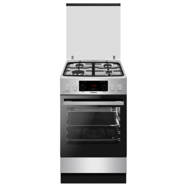 Aragaz Hansa FCMX59329 Inox Tipul plitei: Pe gaz, 65 l, Tipul cuptorului: Electric photo 1