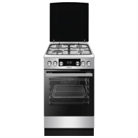 Aragaz Hansa FCMX583292 Inox Tipul plitei: Pe gaz, 65 l, Tipul cuptorului: Electric