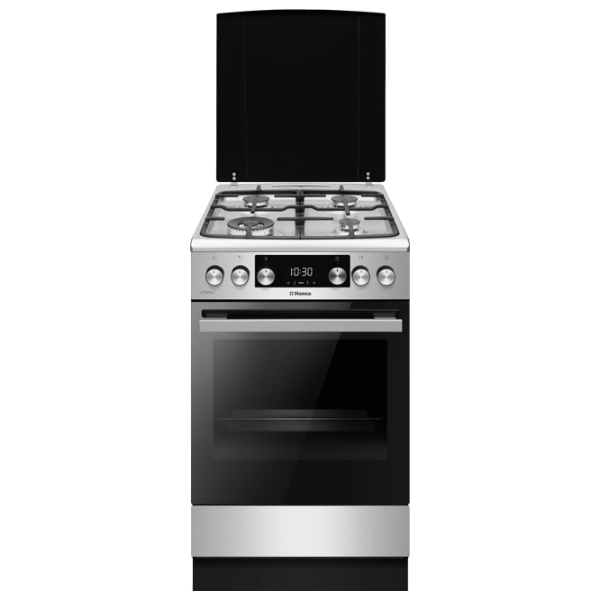 Aragaz Hansa FCMX583292 Inox Tipul plitei: Pe gaz, 65 l, Tipul cuptorului: Electric photo 2