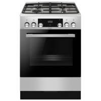 Aragaz Hansa FCMX69329 Inox Tipul plitei: Pe gaz, 77 l, Tipul cuptorului: Electric